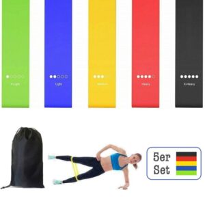 Gymnastikband-Set (5 Widerstandsstufen)